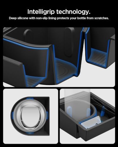 Spigen Center Console Organizer [with Cup Holder & Sunglass Holder] for Tesla Model Y Juniper & Model Y L (Premium & Performance 2026/2025), Cup Holder Expander for 32oz 40oz Owala, Hydro Flask, Yeti