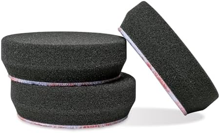 Griot's Garage 3" Black Foam Finishing Pads for Car Polishing and Detailing, Buffing Pads for Paint Correction and Sealant Application, 11274, Set of 3 by GriotsGarage