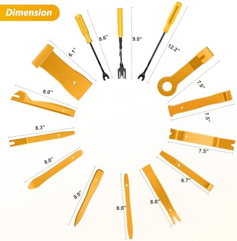GOOACC 200Pcs Trim Removal Tool Auto Push Pin Bumper Retainer Clip Set - Image 2