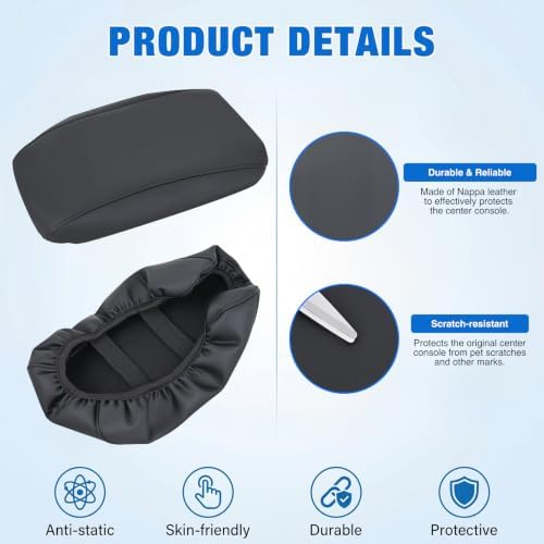 Nilight Center Console Cover for Hyundai Sonata 2015-2019 Armrest Cushion