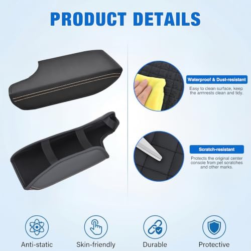 Nilight Center Console Cover for Subaru Crosstrek Impreza 2017-2023 Armrest
