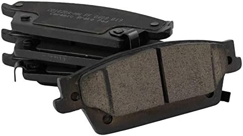 TRQ Rear Brake Pads Ceramic Hardware Wear Sensor