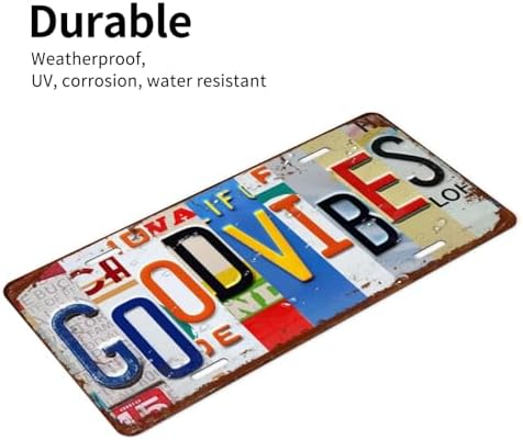 Good Front License Plate 6" * 12" for Women Vibes