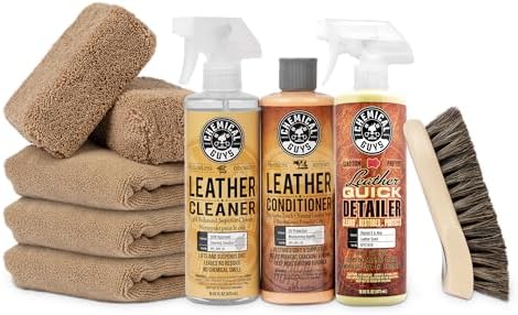 Chemical Guys, 9-Piece Leather Cleaner & Conditioner Kit for Car Interiors