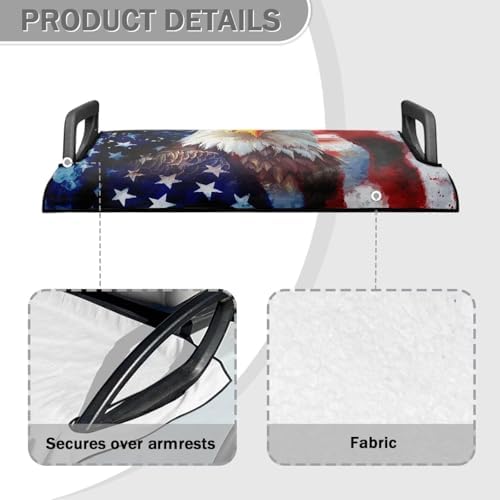 Yewattles Golf Cart Seat Cover Portable Club Car Seat Towel Universal Fit 2-Seat Golf Cart - Image 4