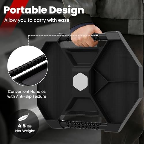 Goplus Rolling Tool Tray, Under Car Magnetic Moving Tray with 4 Swivel Casters, 55 LBS Capacity Caddy Tray, Tool Tray Creeper for Garage, Workshop, Automotive Repair, Mechanics - Image 5