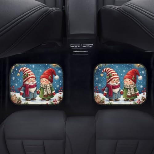 Christmas Car Carpet Floor Mat 4PCS