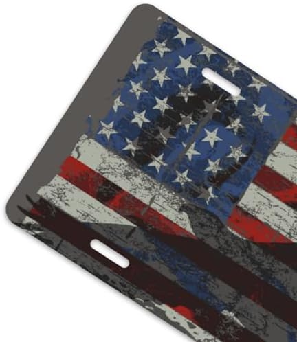 Eagle American Flag Retro Front License Plate 6" * 12" for Women