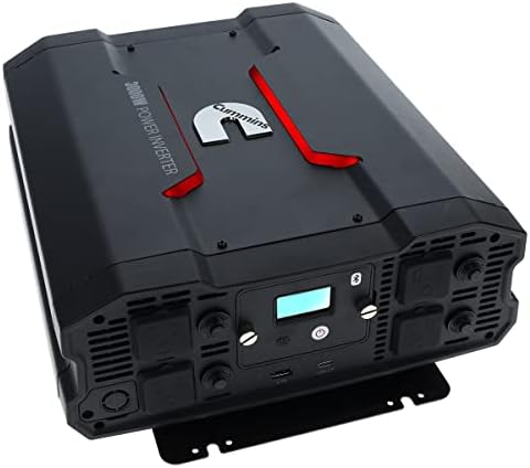 Cummins 3000 Watts Inverter Modified Sine Wave Truck Inverter 12 Volts to 110 Volts Four AC Outlets Two USB Ports (Plus Cable Kit)- CMN3000W - Inverters for Vehicles, Van Life, Camping by CumminsOfficialMerchandise