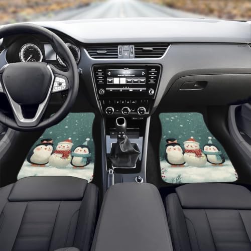 Christmas Floral Car Floor Mats Set of 4