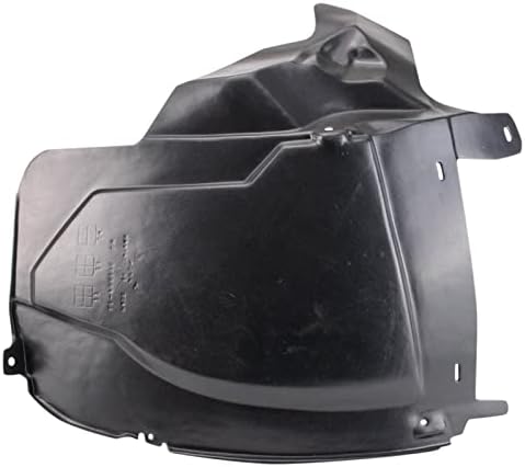 TRQ Front Left Forward Inner Fender Liner Black Drivers Side