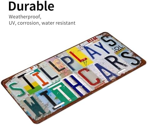 Front License Plate 6" * 12" for Women Still Plays with Cars