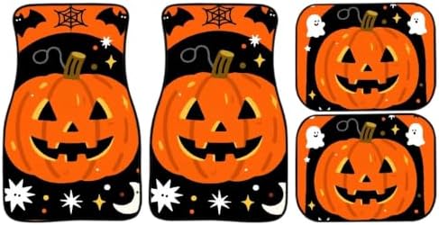 Jack O Lantern Car Floor Mats 4 Pcs