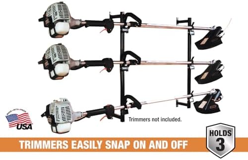 Buyers Products LT12 Locking Landscape Trimmer Rack Holds 3 Tools - Image 2
