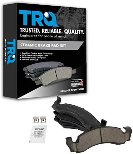TRQ Front Ceramic Brake Pad Set