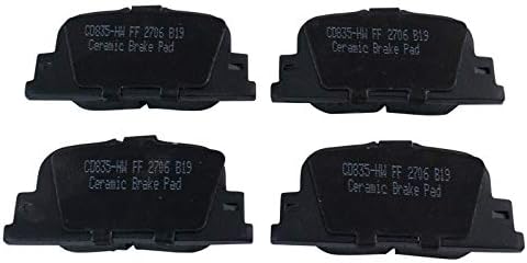 TRQ Rear Brake Pads Ceramic