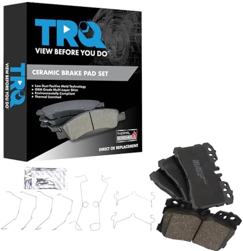 TRQ Front Ceramic Brake Pad Set