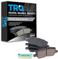TRQ Rear Ceramic Brake Pad Set Includes Contact Point Grease
