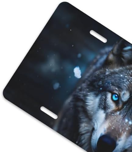 Wolf Snow Front License Plate 6" * 12" for Women