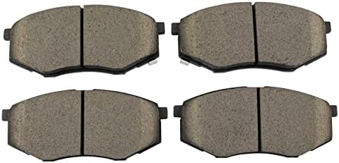 TRQ Front Brake Pads Ceramic Hardware Wear Sensor