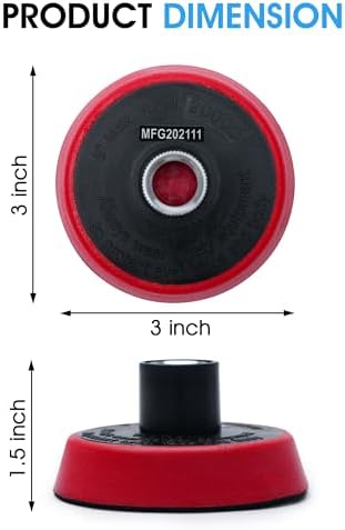 SM Arnold Micro Hook Backing Plate for Buffing, 3" - Image 5