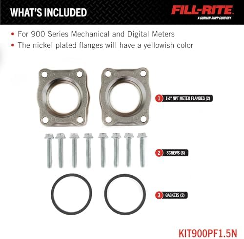 Fill-Rite KIT900PF1.5N Kit, 900 1 1/2" NPT Meter/Flange Nickel - Image 3