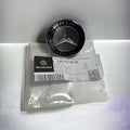 Mercedes Benz Genuine Vehicle Hood Star Emblem Badge (204-817-06-16, Chrome and Blue Laurel Wreath)