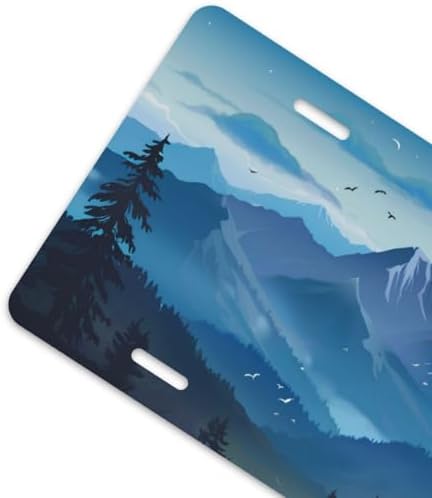 Mountain Moon Trees Front License Plate 6" * 12" for Women