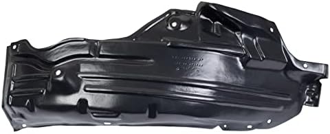 TRQ Front Left Rearward Inner Fender Liner Black Drivers Side