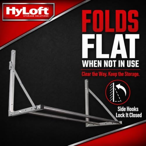 HyLoft Wall-Mounted Folding Tire Storage Loft Rack - Image 6