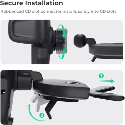 iOttie Easy One Touch Signature CD Slot Mount - Universal Car Phone Holder for iPhone, Google, Samsung, Moto, LG, and all other Smartphones