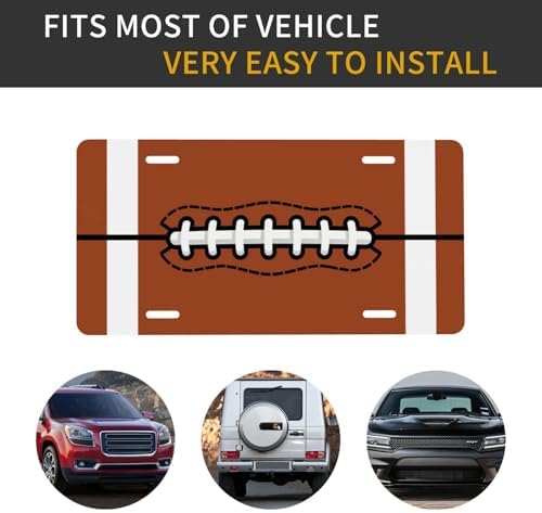 Football Front License Plate 6" * 12" for Women