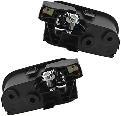 TRQ Rear Inside Black Door Handle Pair Set of 2