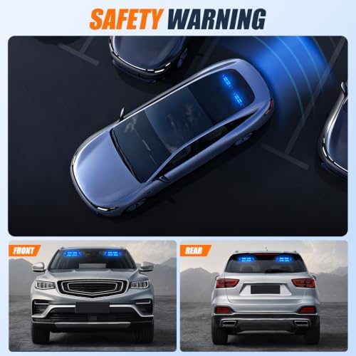 Nilight 16LED Blue Dash Strobe Light Cigarette Lighter Plug