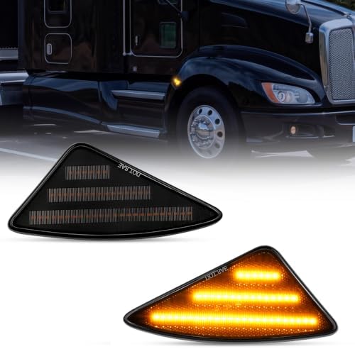 Nilight Fender Side Marker Lights 2PCS for 2008-2021 Kenworth T660 T170
