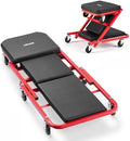 VEVOR 40 in 2-in-1 Folding Mechanic Creeper, Z Creeper Seat & Under Car Garage Roller, 450 lbs Rolling Creeper Stool with 6 Swivel Casters, Padded Headrest for Auto Repair by VEVOR