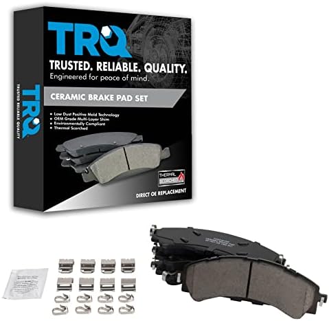 TRQ Front Ceramic Brake Pad Set