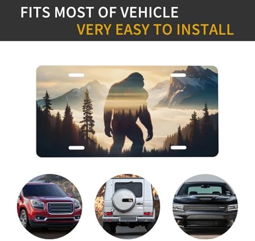 Big Foot Front License Plate 6" * 12" for Women