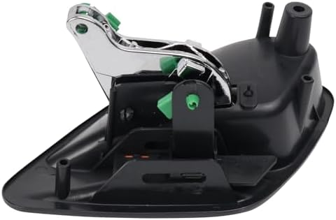 TRQ Passenger Side Interior Door Handle Black Housing with Chrome Lever