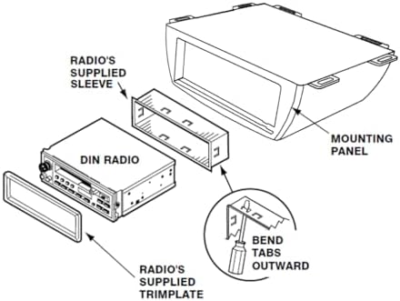 Scosche UDEB Universal Under Dash or Top Mount Single DIN Radio Installation Enclosure - Aftermarket Car Stereo Install Kit - Does Not Fit Double DIN Radios - See Images for Enclosure Dimensions