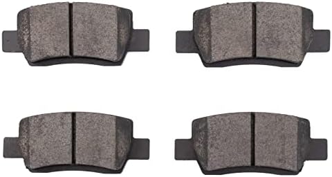 TRQ Rear Brake Pads Ceramic Hardware Wear Sensor
