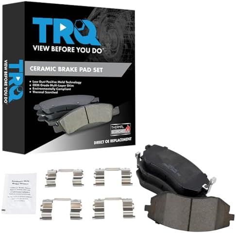 TRQ Front Brake Pads Ceramic Hardware