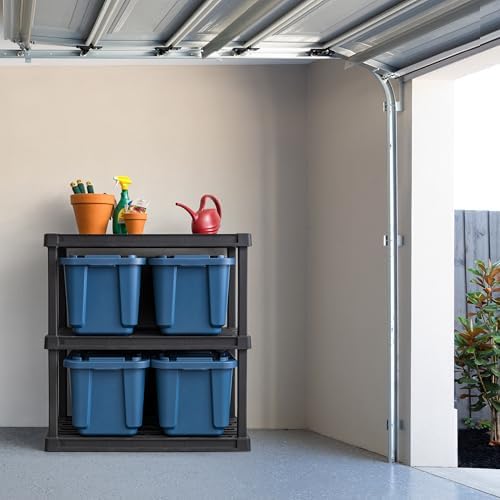 IRIS USA 4-Pack 12 Gal Heavy Duty Storage Tote Bins with Lids, Navy - Image 6