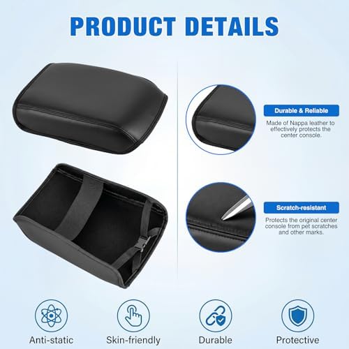 Nilight Center Console Cover Fit for Toyota Tacoma 2024 2025 2026 Armrest