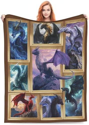 Dragon Blanket for Boys Men - Ultra Soft Cozy Fleece Throw for Kids Adults - Dragon Decor for Lovers - Couch Sofa Bed 30"X40" - Image 2