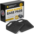 Stromberg Carlson RV Base Pads – JBP-1011.1 Heavy Duty Trailer Base, Leveling Stabilizer Pad for Campers, Landing Gear, EPDM Pads, RVs and Travel Trailers – 10" x 11" x 1", Pack of 2, Black by StrombergCarlsonProductsInc