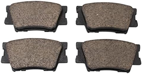 TRQ Rear Ceramic Brake Pad Set Includes Contact Point Grease Hardware