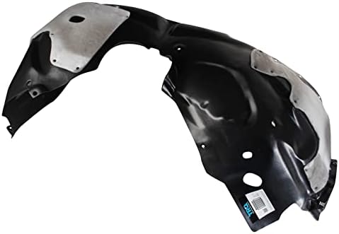 TRQ Front Left Inner Fender Liner Black Drivers Side