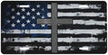 American Flag Christian Cross Front License Plate 6" * 12" for Women