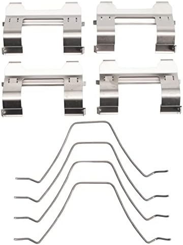 TRQ Front Brake Pads Ceramic Hardware Wear Sensor